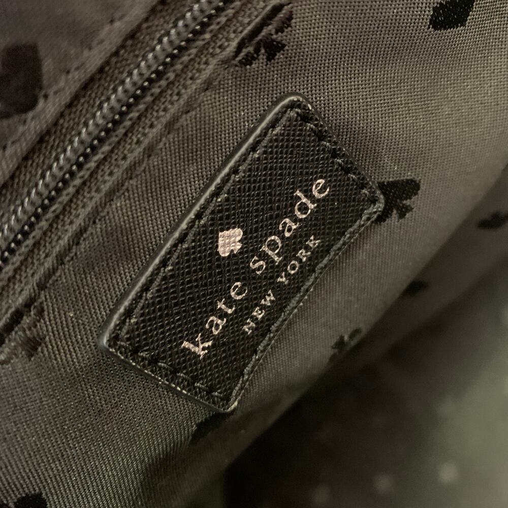 Kate Spade Mavis Street Taden Large Tote Bag Pink Glitter Finish Zip Closure - Picture 8 of 9